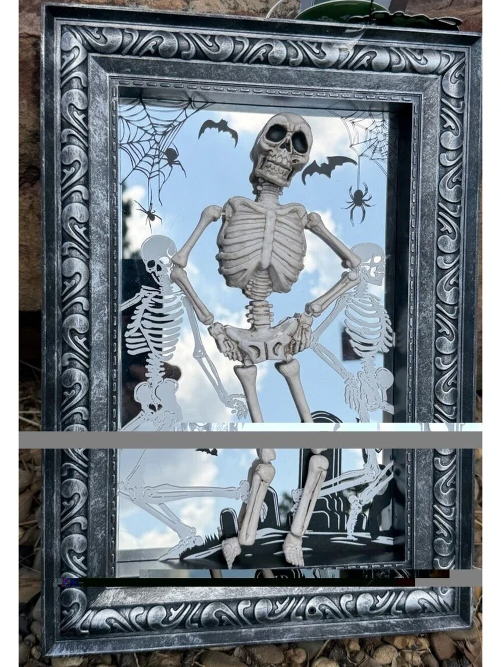 TIKTOK Viral Dancing Musical Skeleton Light Up Halloween Home Wall Decor RARE